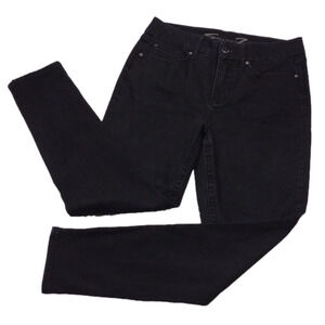 Seven7 Tummyless Stretch Waist Black Five Pocket High Rise Skinny Leg Jean